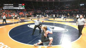 2A 175 lbs Cons. Round 1 - Mason Taylor, Galesburg (H.S.) vs Nick O`Connor, Riverside (R.-Brookfield)