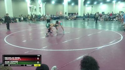 126 lbs Round 1 (10 Team) - Kase Hopper, Venice Warriors vs Nicholas Rimel, Wrestling University