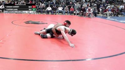 150 lbs Semifinal - Josiah Carney, Milford vs Carter Lang, Beverly