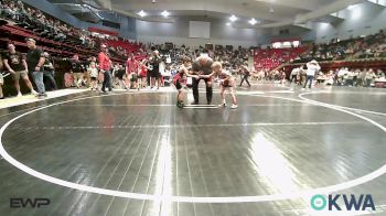 55 lbs Consi Of 8 #1 - Jackson Cauldwell, Skiatook Youth Wrestling vs Kenneth Silkey, Hilldale Youth Wrestling Club
