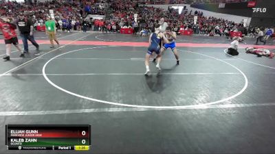 160 lbs Cons. Round 2 - Elijah Gunn, Parkview Junior High vs Kaleb Zahn, Oconto