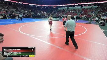 Girls 138 lbs Quarterfinal - Mattie Papenthien, Middleton Girls vs Ellianna Robinson, Sheboygan South Girls