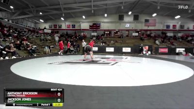 165 lbs Cons. Round 3 - Anthony Erickson, Central Missouri vs Jackson Jones, Quincy