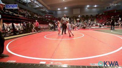 52 lbs Consi Of 8 #2 - Sam Adcock, Collinsville Cardinal Youth Wrestling vs Rowen Hockett, Caney Valley Wrestling