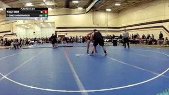 285 lbs Champ. Round 2 - Noah Iobe, Rochester Christian vs Chaz Underwood, Southwestern Michigan College