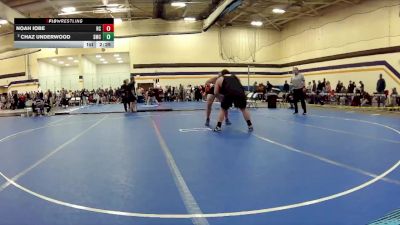 285 lbs Champ. Round 2 - Noah Iobe, Rochester Christian vs Chaz Underwood, Southwestern Michigan College