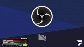 160 lbs Cons. Round 4 - Gabriel Larkin, Blackman High School Wrestling vs Jack Donahoe, Well Trained