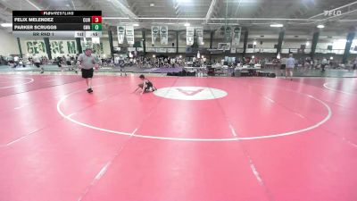 63 lbs Rr Rnd 1 - Felix Melendez, Clinic Wrestling FXGB vs Parker Scruggs, Guerrilla Westling Association