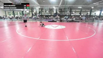 63 lbs Rr Rnd 1 - Felix Melendez, Clinic Wrestling FXGB vs Parker Scruggs, Guerrilla Westling Association