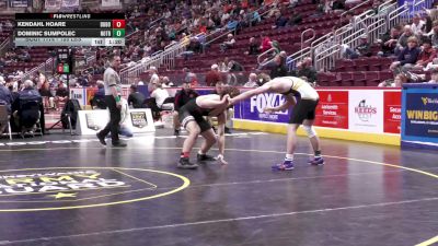 189 lbs Quarterfinal - Kendahl Hoare, DuBois vs Dominic Sumpolec, Notre Dame GP