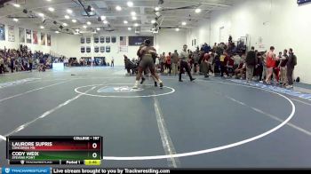 197 lbs Cons. Round 3 - Cody Weix, Stevens Point vs Laurore Supris, Concordia MN