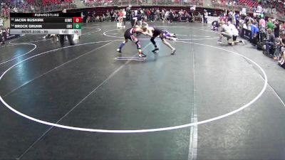 95 lbs Cons. Round 2 - Jacen Buskirk, Hemingford Jr Wrestling Club vs Brock Gruhn, Louisville Wrestling Club