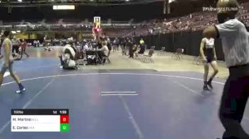 102 lbs Final - Matthew Martino, Team Bullcatcher vs Elijah Cortez, Gilroy Hawks