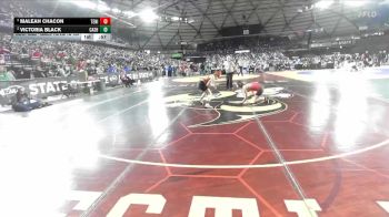 Girls 1B/2B/1A 120 3rd Place Match - Victoria Black, Cashmere (Girls) vs Maleah Chacon, Tenino (Girls)