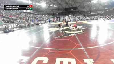 Girls 1B/2B/1A 120 3rd Place Match - Victoria Black, Cashmere (Girls) vs Maleah Chacon, Tenino (Girls)