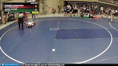 70 lbs Cons. Semi - James Oliver, WESTLAKE vs Taggert Borwegen, Delta Wrestling Club