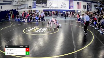 189 lbs Semifinal - Jeremy Hajzus, Central Cambria Hs vs Owen Conroy, Ringgold Hs