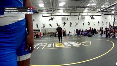 180 lbs Round 3 (16 Team) - Cicely Cullins, Hiram vs Cheyenne Cruce, Lindsey Wilson College