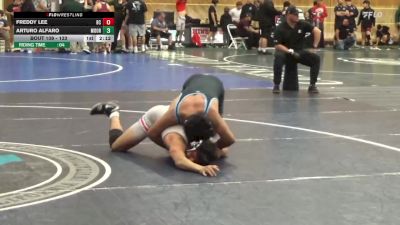 133 lbs Cons. Round 3 - Arturo Alfaro, Moorpark College vs Freddy Lee, Bakersfield College