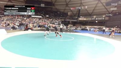 Boys 2A 285 lbs Champ. Round 1 - Tyler Henson, Steilacoom vs Liam Fogarty, Orting