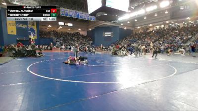 106 lbs Champ. Round 2 - Braidyn Taby, McDonogh vs Jowell Alfonso, Kingsway