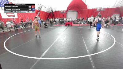 132 lbs Cons. Rd Of 32 - Aidan Carlson, Pinnacle vs Owen Petersen, Callan Wrestling Academy