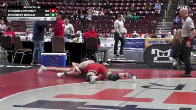 136 lbs Consi 3 - Angelina Spachman, Parkland-G vs Brookelyn McClain, Fort Cherry-G