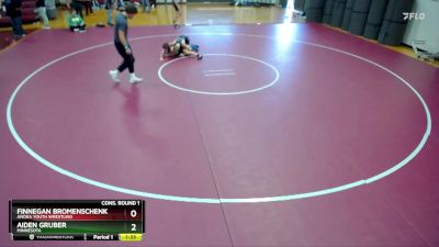 113 lbs Cons. Round 1 - Aiden Gruber, Minnesota vs Finnegan Bromenschenkel, Anoka Youth Wrestling