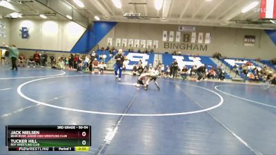 50-54 lbs Round 3 - Jack Nielsen, Bear River Junior High Wrestling Club vs Tucker Hill, Roy Wrestling Club