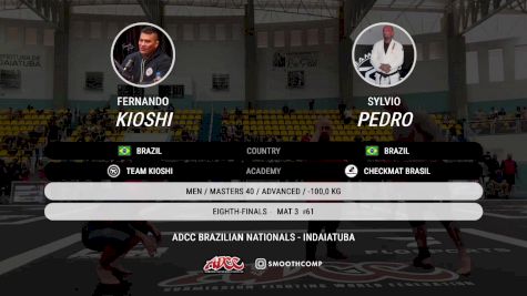 Fernando Kioshi vs Sylvio Pedro 2025 ADCC Brazilian Nationals