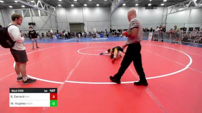 95 lbs Rr Rnd 2 - Brady Genard, Mat Assassins vs Will Hughes, Roundtree Wrestling Academy