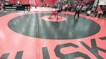 132 lbs Champ. Round 2 - Chance Fisher, TUTTLE (OK) vs Sean Monroe, EDWARDVILLE (HS)