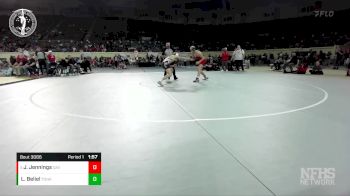 3A-165 lbs Quarterfinal - Jett Jennings, DAVIS vs Landon Beliel, TONKAWA