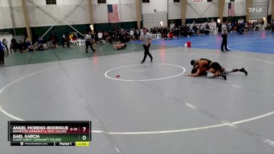 125 lbs Cons. Round 2 - Gael Garcia, Cloud County Community College vs Angel Moreno-Rodriguez, Rochester Community & Tech. College