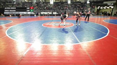 108-119 lbs Consi Of 8 #2 - Alyssa Reece, Lumpkin County High School Wrestling vs Emily Wilson, Lumpkin County High School Wrestling