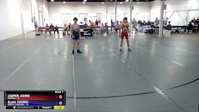 136 lbs Round 2 (8 Team) - Jasper Johns, Kansas vs Elias Osorio, North Carolina