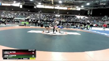 114 lbs Quarterfinal - Joely Slyter, Lewiston vs June Connor, Crook County