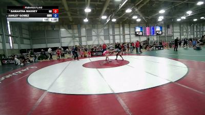 105 lbs Semis - Samantha Massey, Gorilla Grapplers Inc vs Ashley Gomez, Imperial Wrestling