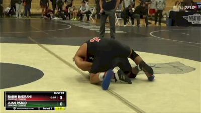 184 lbs Quarterfinal - Juan Pablo, Lemoore College vs Rabih Badrani, Palomar College