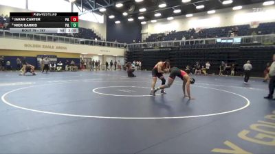 197 lbs Quarterfinal - Jakar Carter, Palomar College vs Nick Garris, Palomar College