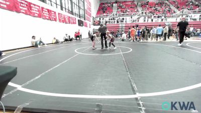 49 lbs Consi Of 4 - Harrison White, Murray County Takedown Club vs Karter Cox, Blanchard Wrestling Club