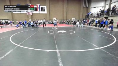 145B Semifinal - Kylee Mcafee, Edmond North vs Gabriella Torres, Northwest