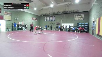 138 lbs Champ. Round 2 - Ezra Orozco, Murrieta Mesa vs Eddie Diaz, Indio