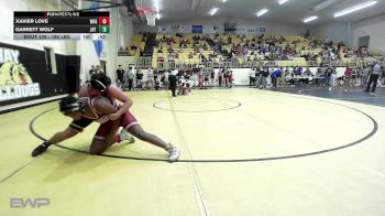 195 lbs Quarterfinal - Xavier Love, Wagoner vs Garrett Wolf, Jay Junior High