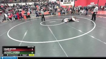 190 lbs Quarterfinal - Caleb Baczek, LIBERTYVILLE vs Anthony Cambria, Arlington Heights (HERSEY)