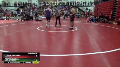 285 lbs Cons. Round 1 - Logan Sweeney, Fulton (H.S.) vs Carter Burns, Iowa City, Liberty