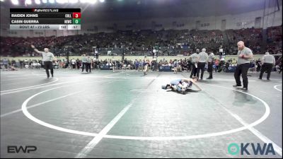 73 lbs Quarterfinal - Raiden Johns, Collinsville Cardinal Youth Wrestling vs Casin Guerra, Newcastle Youth Wrestling