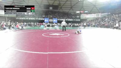 Boys 1B/2B 113 Champ. Round 2 - Raylen Heredia, Warden vs Ethan Drew, Concrete