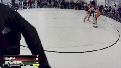 158 lbs Round 4 - Stephanie Sorsby, Rocket Wrestling Club / RWC vs Julia Long, Nebraska