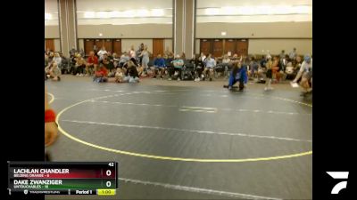 53 lbs Round 1 (4 Team) - Lachlan Chandler, Belding Orange vs Dake Zwanziger, Untouchables